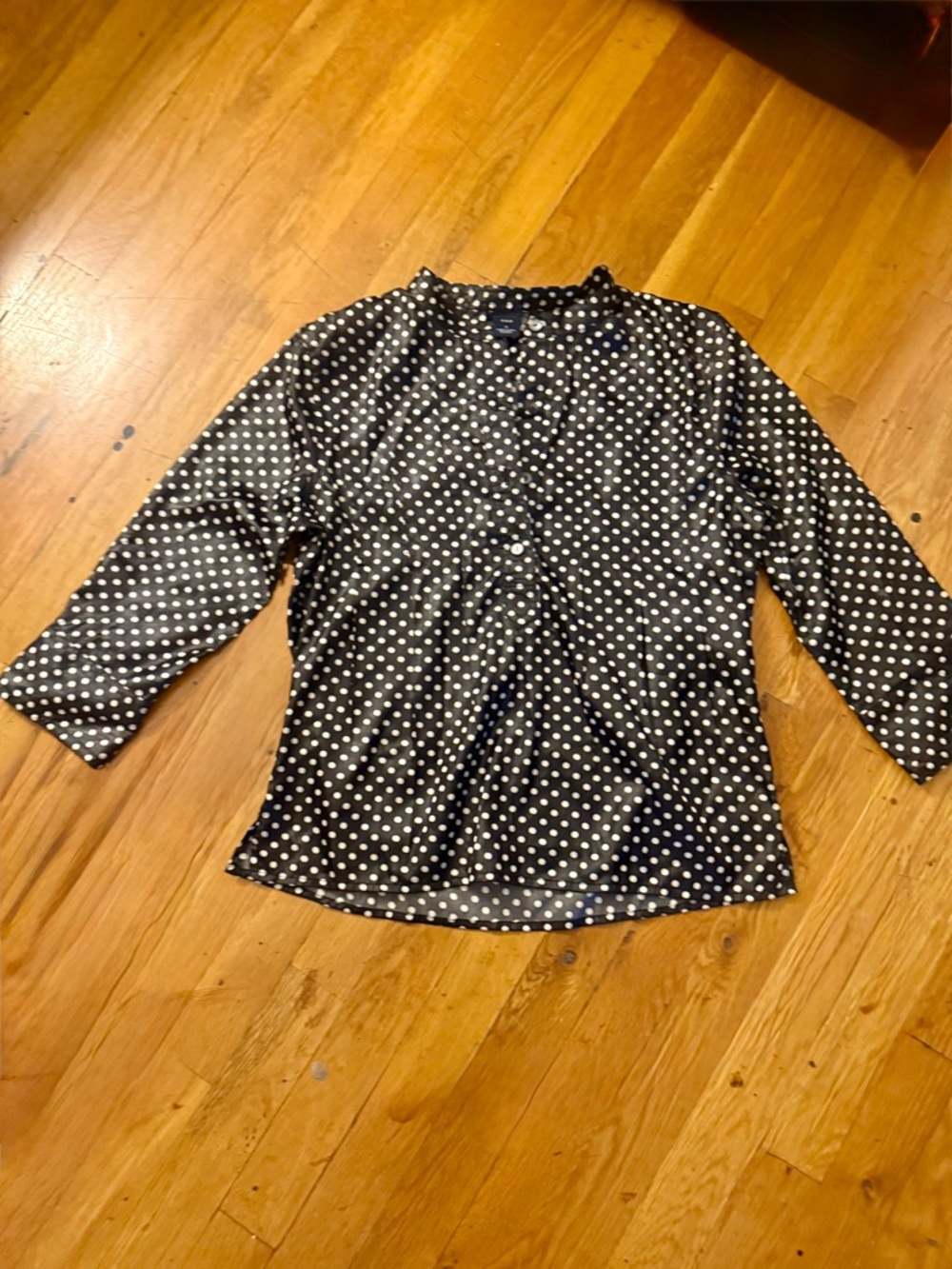 GAP Black and White Polka Dot Blouse